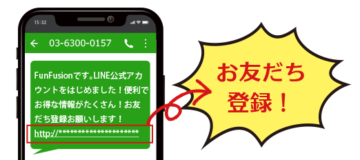 SMS送信イメージ